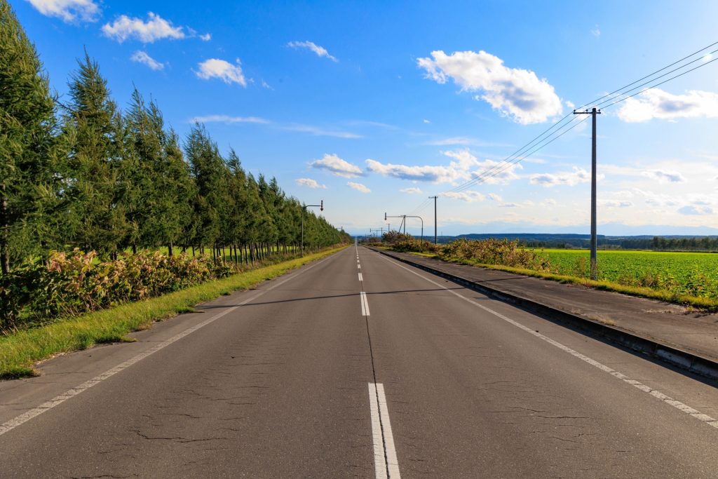 士幌町の風景（農道）